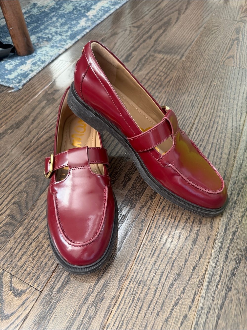 New! Sam Edelman Elaina Loafer in French Merlot - Size 8 (38.5)